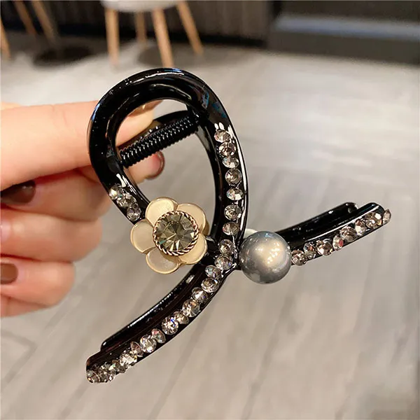 Kẹp Tóc Nữ Meri Soft Bloom HC142 Màu Đen
