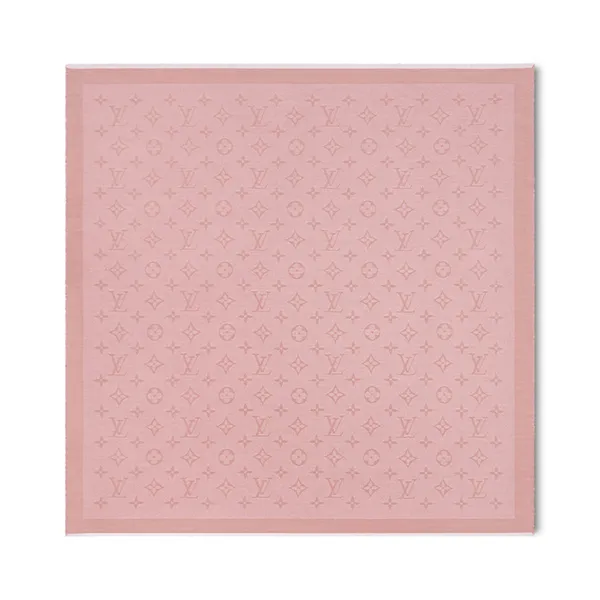 Khăn Choàng Nữ Louis Vuitton LV Neo Natté Monogram Shawl M90837 Màu Hồng - Thời trang - Vua Hàng Hiệu