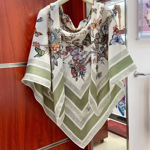Khăn Dior Square Scarf 90 Spring Màu Xanh Lá - Thời trang - Vua Hàng Hiệu