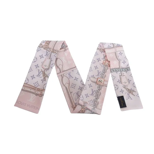 Khăn Nữ Louis Vuitton LV Monogram Scarf Silk Rose Clair M70637 Màu Hồng - Thời trang - Vua Hàng Hiệu