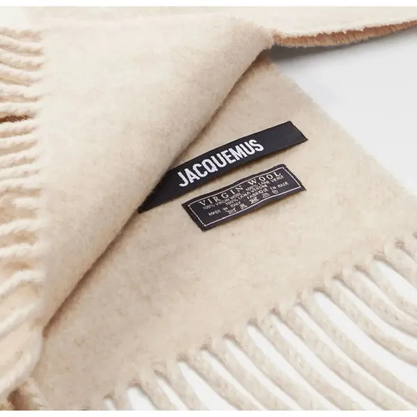 Khăn Quàng Cổ Nữ Jacquemus Beige Scarf Màu Be