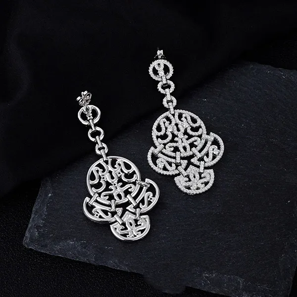 Khuyên Tai Nữ Kya Jewel Opulent Sparkle KE3 Màu Bạc