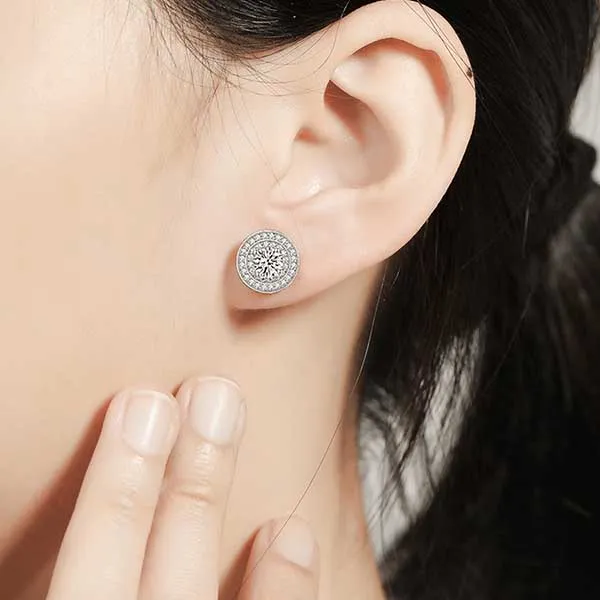 Khuyên Tai Nữ Kya Jewel Romantic Circle SE134 Màu Bạc - Trang sức - Vua Hàng Hiệu