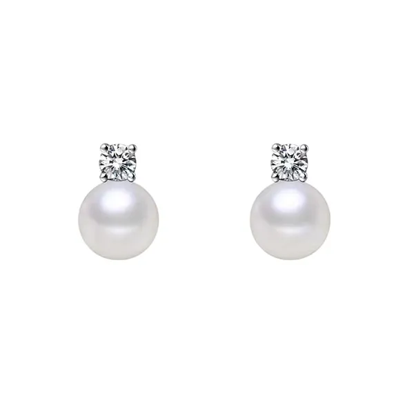 Khuyên Tai Nữ Kya Jewel Royal Pearl Classic JSE1 Màu Bạc