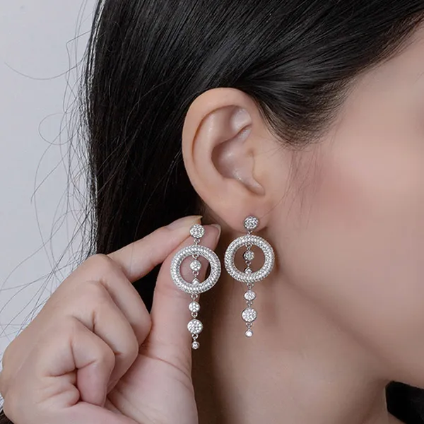 Khuyên Tai Nữ Kya Jewel Shining Orbit KE1 Màu Bạc