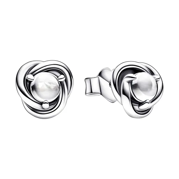 Khuyên Tai Nữ Pandora Clear Eternity Circle Stud Earrings 292335C01 Màu Bạc - Trang sức - Vua Hàng Hiệu