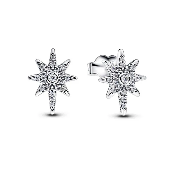Khuyên Tai Nữ Pandora North Star Stud Earrings 293587C01 Màu Bạc - Trang sức - Vua Hàng Hiệu