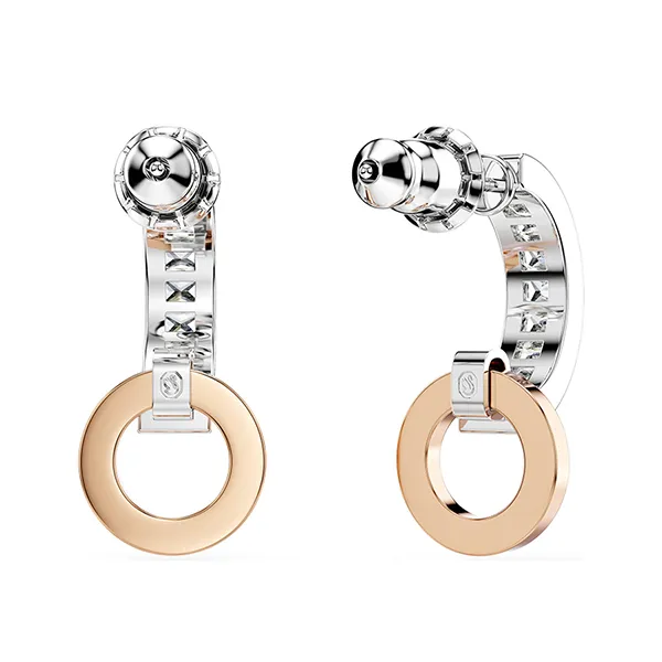 Khuyên Tai Nữ Swarovski Connexus Drop Earrings Mixed Cuts Love Is Around White Mixed Metal Finish 5691178 Màu Trắng/ Vàng Hồng