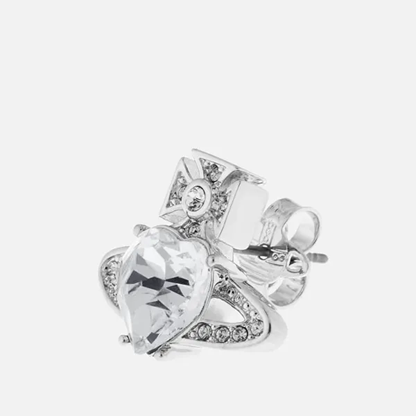 Khuyên Tai Nữ Vivienne Westwood Ariella Earrings - Rhodium Crystal Màu Bạc - Trang sức - Vua Hàng Hiệu