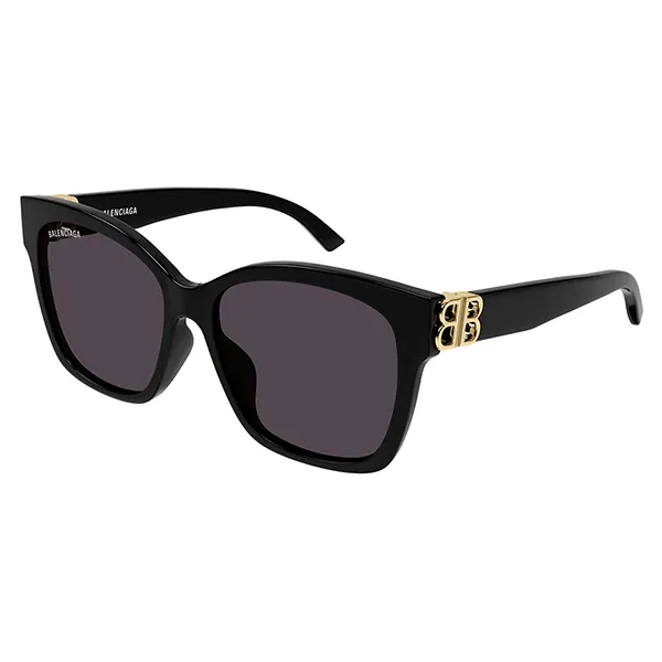 Kính Mát Nữ Balenciaga BB0102SA 001 Sunglasses Màu Đen Xám