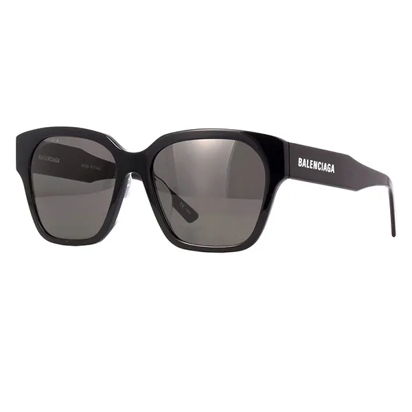 Kính Mát Balenciaga BB0215SA 001 Sunglasses Màu Đen Xám