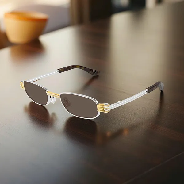 Kính Mát Bottega Veneta BV1381S 001 Silver Brown Lens Sunglasses Màu Nâu Bạc - Kính mắt - Vua Hàng Hiệu