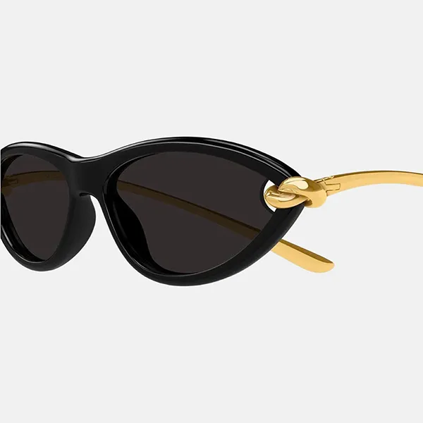 Kính Mát Bottega Veneta BV1390S 001 Sunglasses Màu Đen Vàng - Kính mắt - Vua Hàng Hiệu