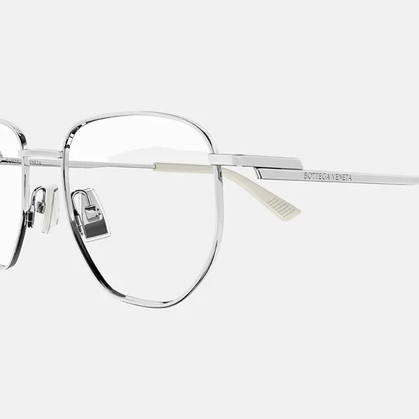 Kính Mắt Cận Bottega Veneta BV1301O 002 Eyeglasses Màu Bạc - Kính mắt - Vua Hàng Hiệu