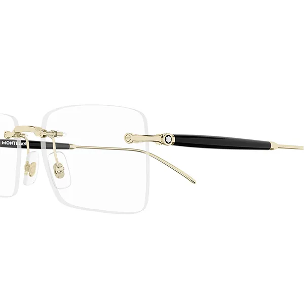 Gọng Kính Nam Montblanc Eyeglasses MB0411O 001 Màu Vàng Gold - Đen - Kính mắt - Vua Hàng Hiệu