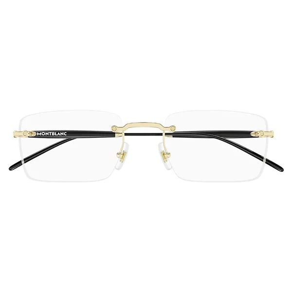 Gọng Kính Nam Montblanc Eyeglasses MB0411O 001 Màu Vàng Gold - Đen - Kính mắt - Vua Hàng Hiệu