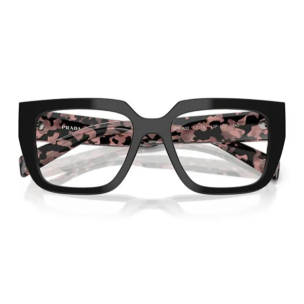 Kính Mắt Cận Nữ Prada Eyeglasses PR A03V 13P1O1 Màu Đen - Hồng