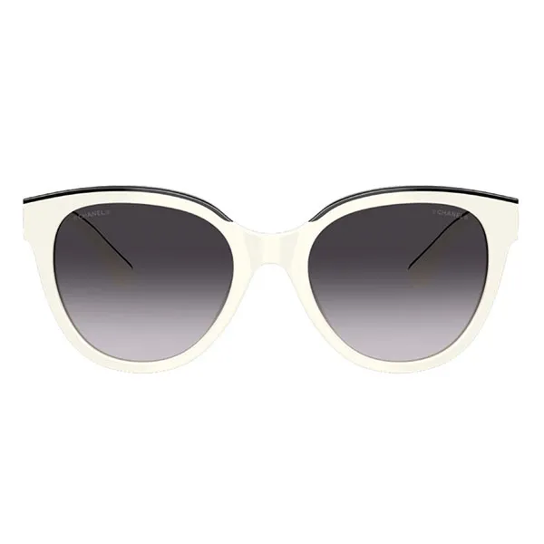 Kính Mát Chanel 0CH5414 1763S6 White Grey Sunglasses Màu Xám Trắng - Kính mắt - Vua Hàng Hiệu