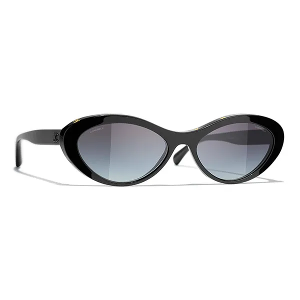 Kính Mát Chanel 0CH5416 1712S6 Black Grey Sunglasses Màu Đen