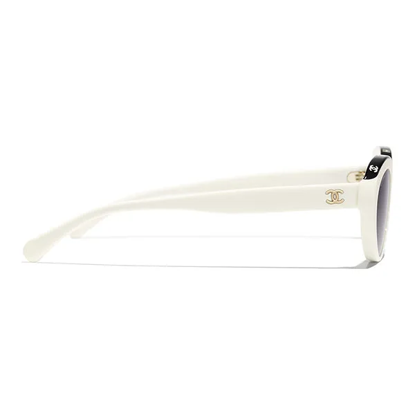 Kính Mát Chanel 0CH5416 1763S6 White Grey Sunglasses Màu Xám Trắng