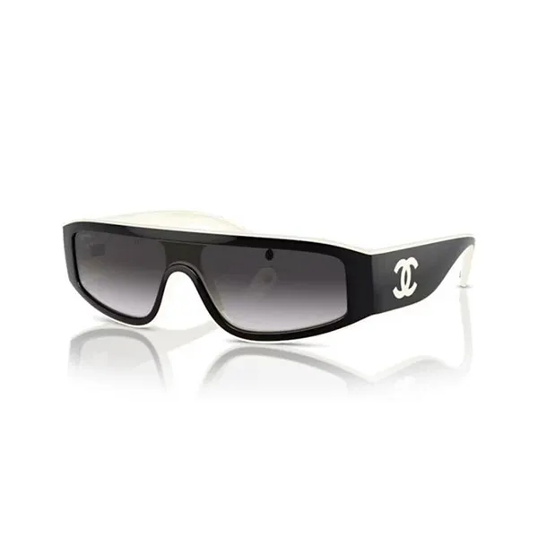 Kính Mát Chanel 0CH6057 1656S6 Black White Grey Màu Đen Xám
