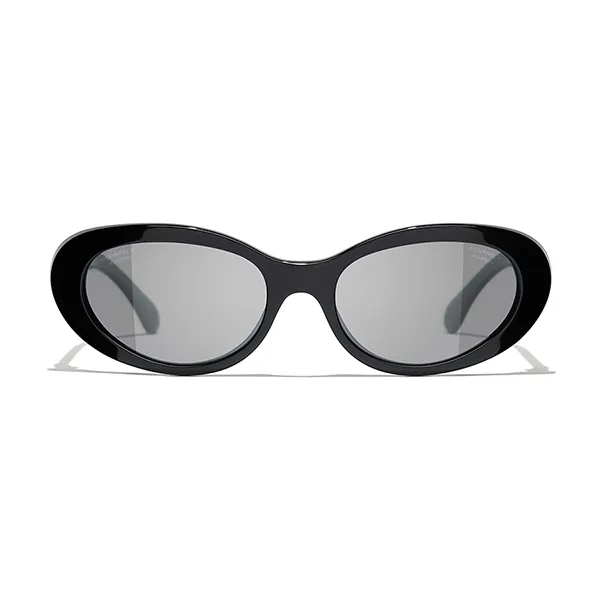 Kính Mát Chanel Oval Sunglasses 5515 C622/48 Màu Đen - Kính mắt - Vua Hàng Hiệu