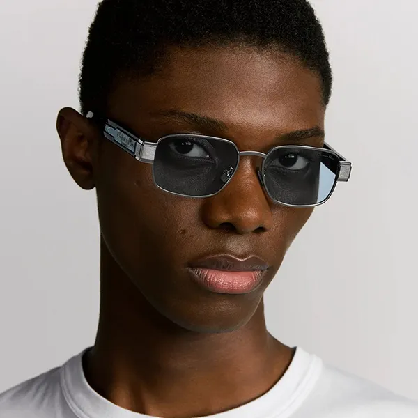 Kính Mát Dior Sunglasses Christian Dior Label S2U F0I0 Màu Xanh Blue/Đen