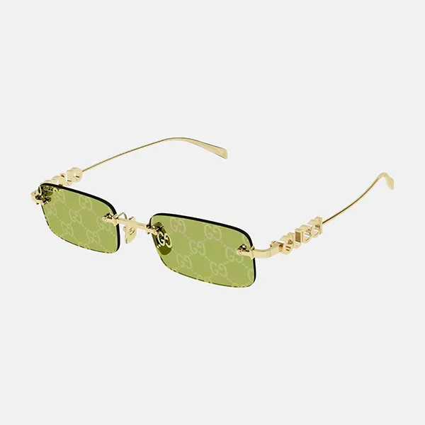 Kính Mát Gucci Rectangular Sunglasses GG1808S 002 Màu Vàng Xanh Lá - Kính mắt - Vua Hàng Hiệu
