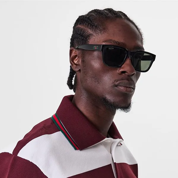 Kính Mát Gucci Sunglasses GG1857S 001 Màu Đen/Xám
