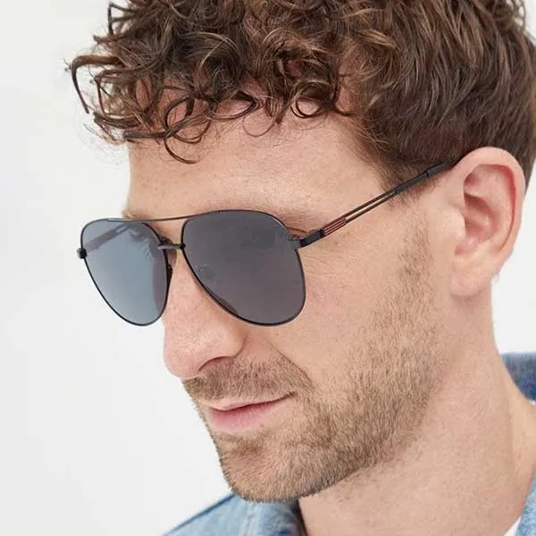Kính Mát Guess Sunglasses GF0231_02A Màu Xanh Khói/Đen - Kính mắt - Vua Hàng Hiệu