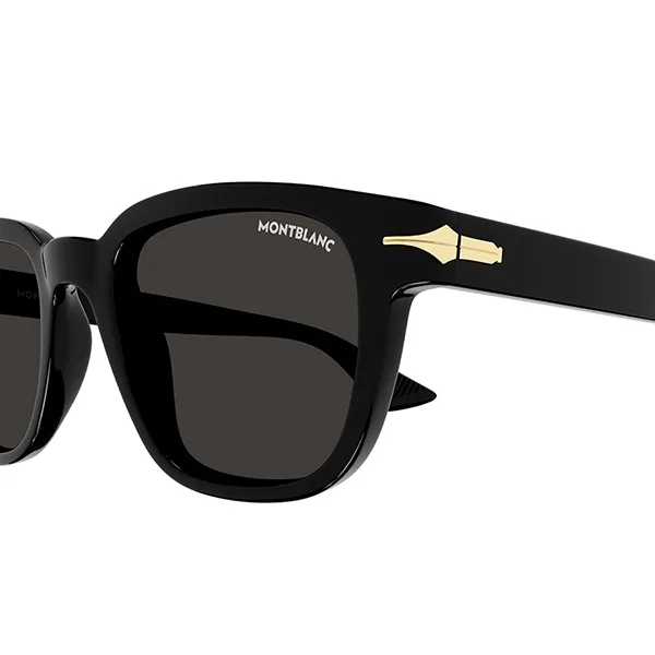 Kính Mát Montblanc Sunglasses MB0302S 001 Màu Xám/Đen - Kính mắt - Vua Hàng Hiệu