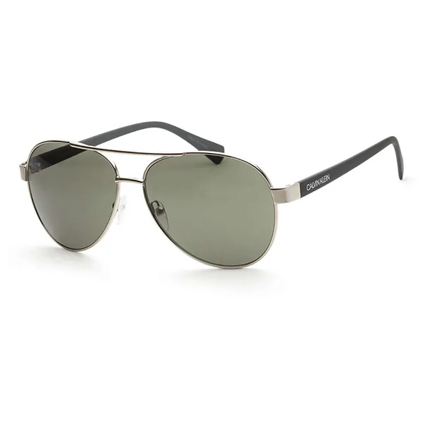 Kính Mát Nam Calvin Klein CK Men's Silver Aviator Sunglasses CK19316S-045 Màu Xanh - Kính mắt - Vua Hàng Hiệu