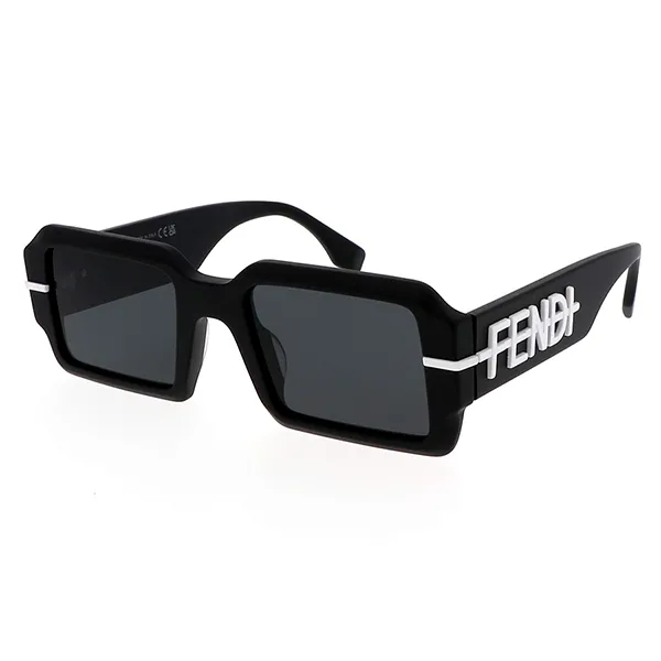 Kính Mát Nam Fendi Graphy FE40073U 02A Black Dark Grey Sunglasses Màu Đen - Kính mắt - Vua Hàng Hiệu