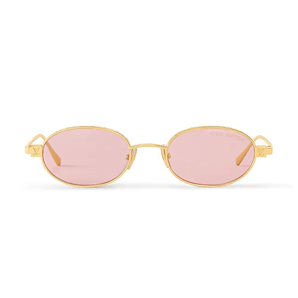 Kính Mát Nam Louis Vuitton LV Pure Low Oval Z2912U Sunglasses Màu Hồng Vàng