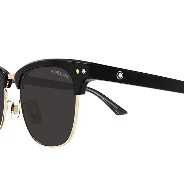 Kính Mát Montblanc Sunglasses MB0382S 001 Màu Xám/Đen - Kính mắt - Vua Hàng Hiệu