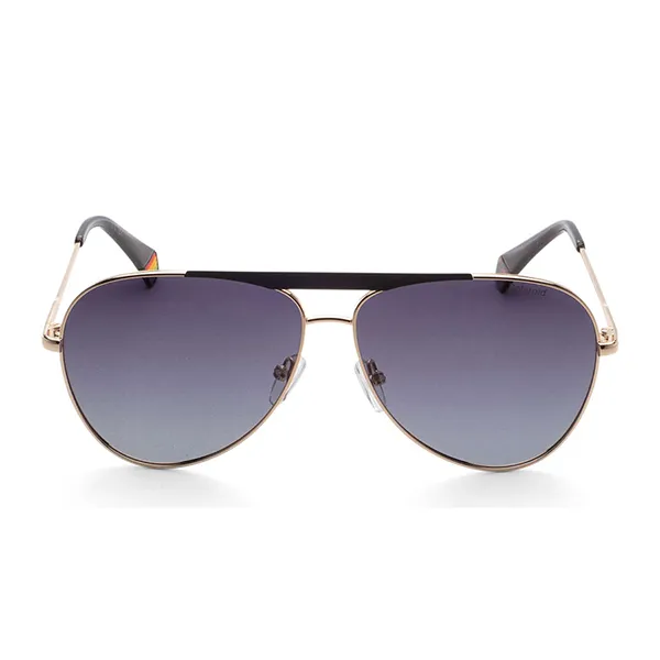 Kính Mát Nam Polaroid Men's Gold Aviator Polarized Sunglasses PLD6200-S-X-RHL-61 Màu Xám - Kính mắt - Vua Hàng Hiệu