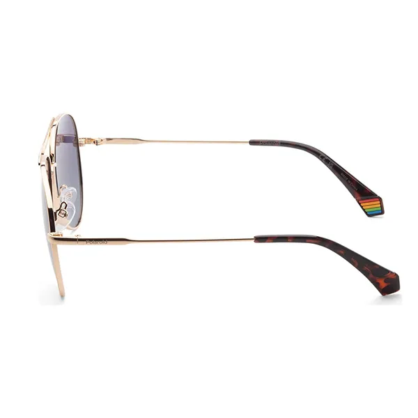Kính Mát Nam Polaroid Men's Gold Aviator Polarized Sunglasses PLD6200-S-X-RHL-61 Màu Xám - Kính mắt - Vua Hàng Hiệu