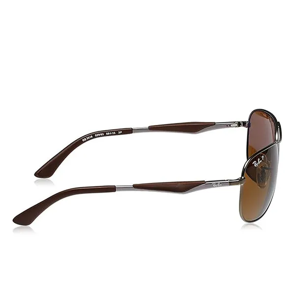 Kính Mát Nam Rayban Pilot Polarized Men Sunglasses RB3519 029/83 59 Màu Nâu - Kính mắt - Vua Hàng Hiệu