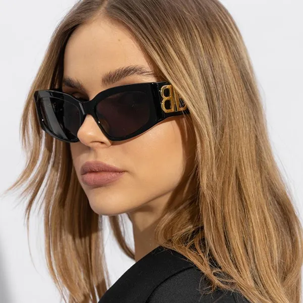 Kính Mát Nữ Balenciaga BB0324SK/001 Sunglasses Màu Đen - Kính mắt - Vua Hàng Hiệu