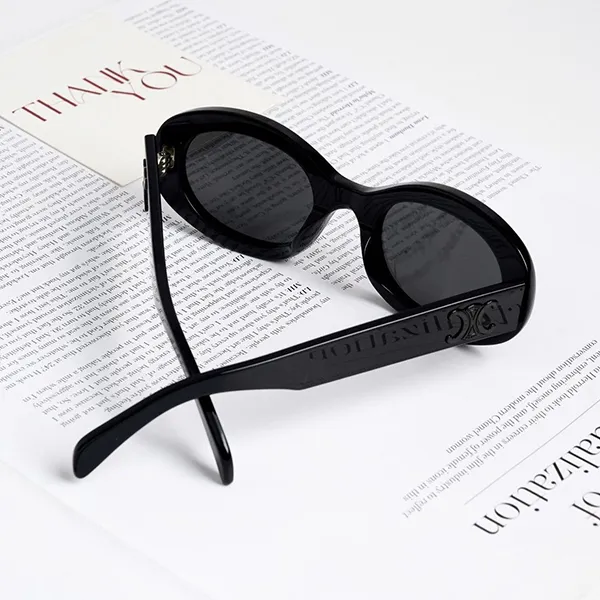 Kính Mát Nữ Celine Triomphe Sunglasses CL40194U 5205A Màu Đen Xám - Kính mắt - Vua Hàng Hiệu