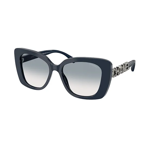 Kính Mát Nữ Chanel Blue Vendome Sunglasses 0CH5422B 14623F Màu Đen Xanh