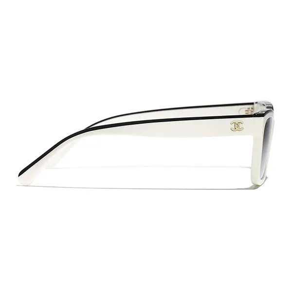 Kính Mát Nữ Chanel Square Sunglasses CH5417 C1763 Màu Xám Trắng - Kính mắt - Vua Hàng Hiệu