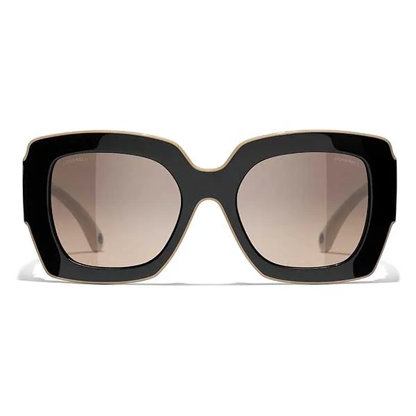 Kính Mắt Nữ Chanel Sunglasses CH6059 C53443 Màu Đen Be - Kính mắt - Vua Hàng Hiệu
