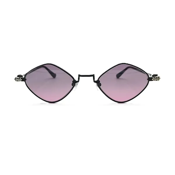 Kính Mát Nữ Chrome Hearts Diamond Dog Matte Black Sunglasses Màu Đen Tím - Kính mắt - Vua Hàng Hiệu
