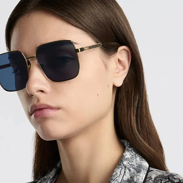 Kính Mát Nữ Dior Cannage S1U Blue Sunglasses DCANS1UXR B0B0 Màu Xanh Vàng - Kính mắt - Vua Hàng Hiệu