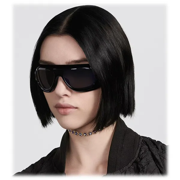 Kính Mát Nữ Dior Sunglasses Lady 95.22 M1I Black Eyewear Màu Đen Xám - Kính mắt - Vua Hàng Hiệu
