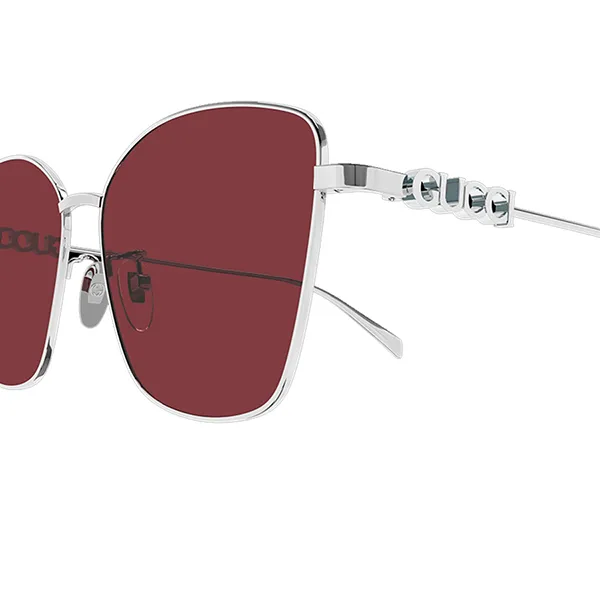 Kính Mát Nữ Gucci GG1805SA 004 Silver Red Màu Đỏ Bạc