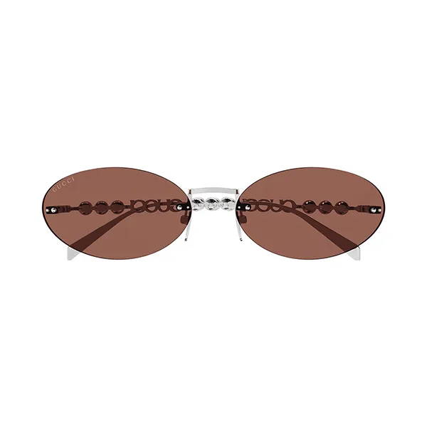 Kính Mát Nữ Gucci Sunglass GG1922S 002 Màu Nâu Bạc