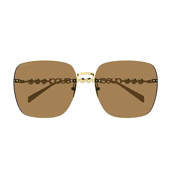 Kính Mát Nữ Gucci Sunglass GG1923SA 003 Gold Brown Màu Nâu Vàng