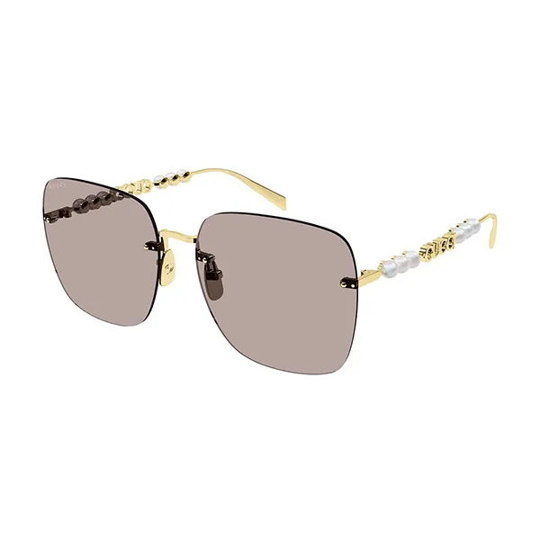Kính Mát Nữ Gucci Sunglass GG1923SA 004 Gold Light Pink Màu Hồng Vàng